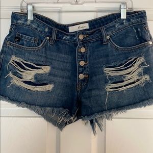 Denim shorts